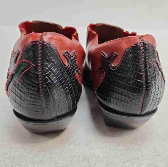 VTG Hunt Club Brazilian Leather Western Booties Pointed, 7.5 - Picture 6 of 8